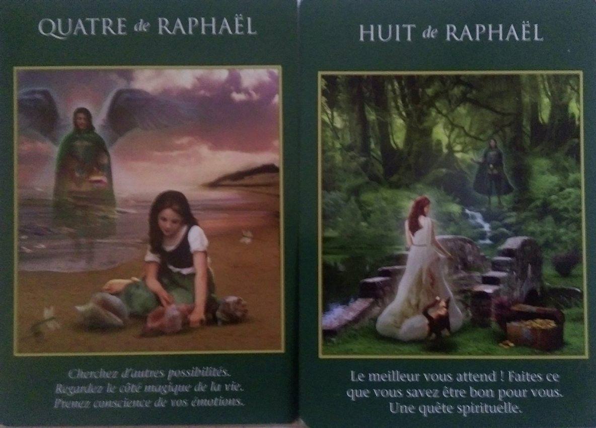 4 et 8 de Raphaël - Le Tarot des Archanges - Doreen Virtue