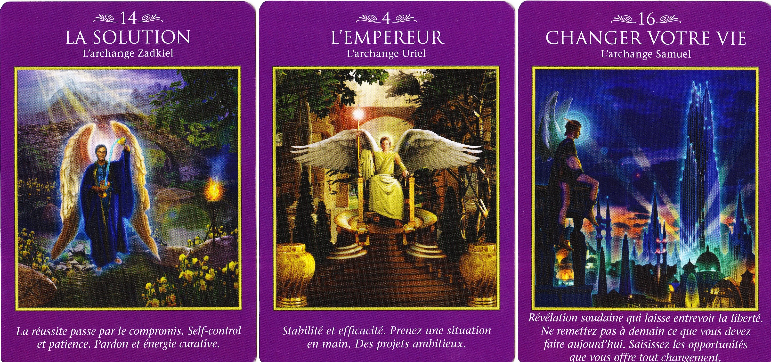 06-Solution Zadkiel - Empereur Uriel - changer vie Samuel - Le Tarot des Archanges - Doreen Virtue 001