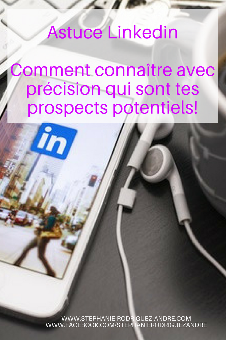 Astuce linkedin - Stéphanie Rodriguez-André - pour Pinterest